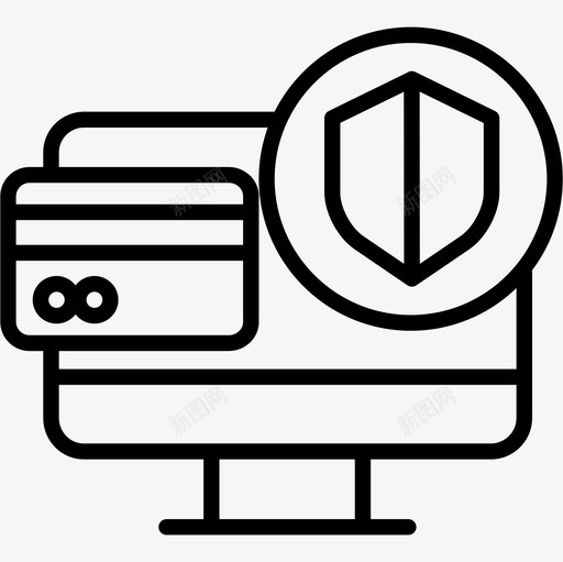在线支付网络安全8线性图标svg_新图网 https://ixintu.com 在线支付 线性 网络安全8