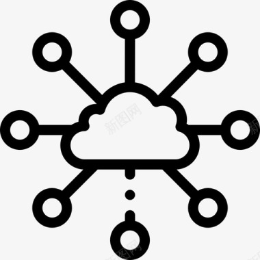 云web开发51线性图标图标