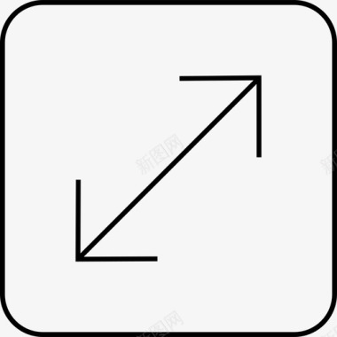 流向方形箭头方向图标图标