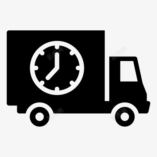 准时交货交货时间交货运输图标svg_新图网 https://ixintu.com 交货 准时 图标 字形 时间 物流 运输