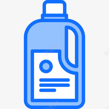清洁剂清洁77蓝色图标图标