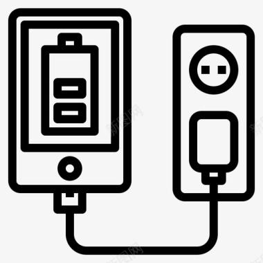 智能手机充电器设备手机图标图标