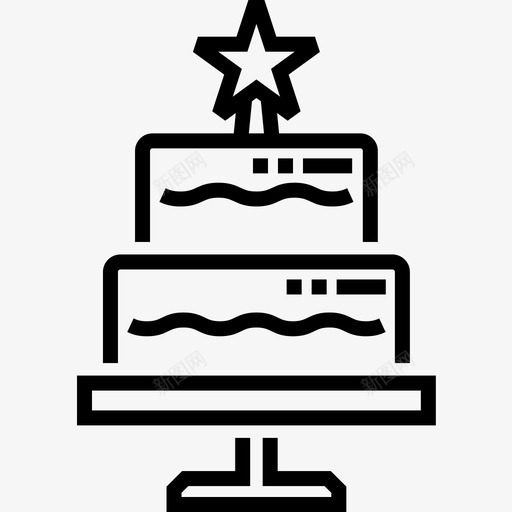 蛋糕新年18直系图标svg_新图网 https://ixintu.com 新年 直系 蛋糕