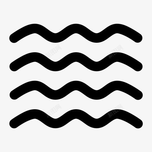 抽象的波浪的水的形状图标svg_新图网 https://ixintu.com 形状 抽象 波浪