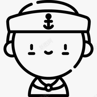 水手工作和职业2直系图标图标