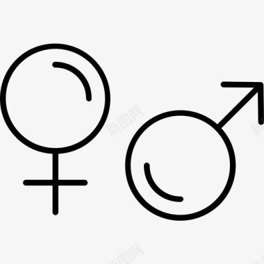 性别符号火星医学图标图标