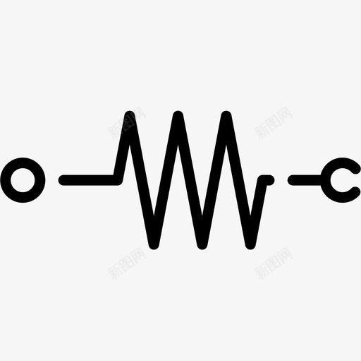 电阻电工工具和元件7线性图标svg_新图网 https://ixintu.com 元件 工具 电工 电阻 线性