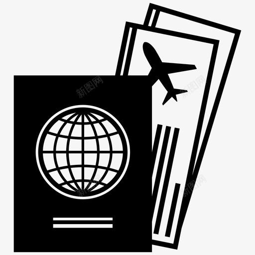 护照国外国外旅行图标svg_新图网 https://ixintu.com 国外 国外旅行 护照 护照和机票
