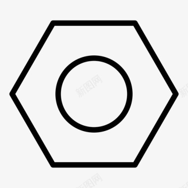 螺母制造固定图标图标