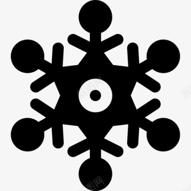 雪花冬季运动8填充图标图标