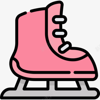 溜冰鞋冬装及配件6线颜色图标图标