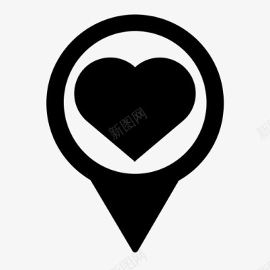 最喜欢的地点爱情地图图标图标