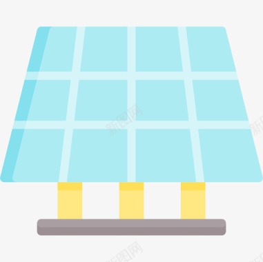 太阳能电池板智能农场16平板图标图标