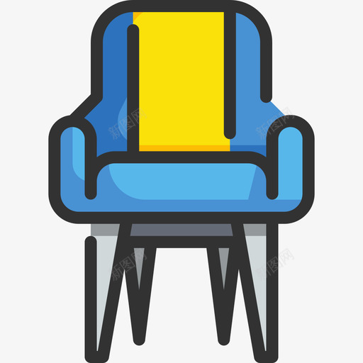 椅子家具和家居31线性颜色图标svg_新图网 https://ixintu.com 家具和家居31 椅子 线性颜色