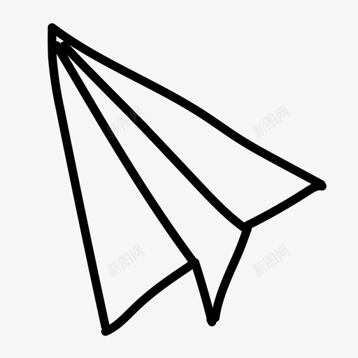 发送电子邮件信息图标svg_新图网 https://ixintu.com 信息 发送 手绘 电子邮件 纸张 飞机