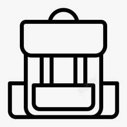 学校的轮廓背包包行李图标高清图片