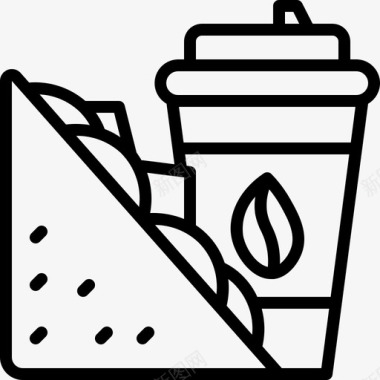 三明治咖啡食物图标图标