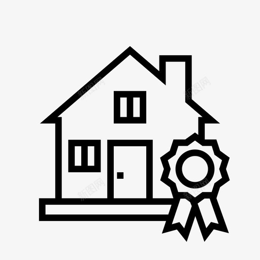 优良物业高品质豪宅图标svg_新图网 https://ixintu.com 不动产 优良 住宅 物业 豪宅 高品质
