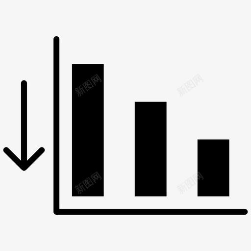 下降图表成本下降图形图标svg_新图网 https://ixintu.com 下降 办公室 图形 图表 字形 成本 损失
