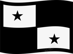 长旗长方形旗帜国家巴拿马图标高清图片