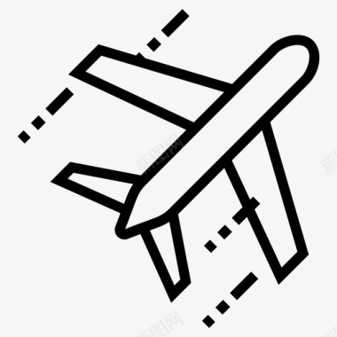 物流空运空运航空物流图标图标