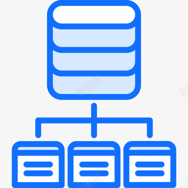 数据库开发者8蓝色图标图标