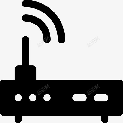 Wifi路由器社交媒体76已填充图标svg_新图网 https://ixintu.com Wifi 填充 媒体 社交 路由器