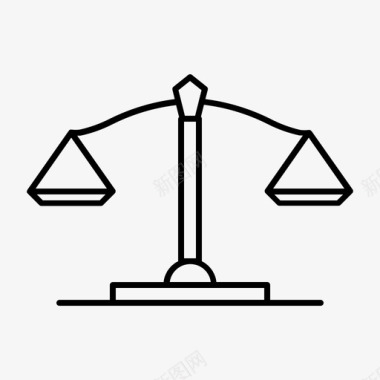 公正平衡平衡量表图标图标