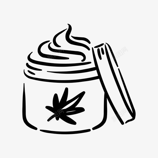 大麻膏提取物大麻图标svg_新图网 https://ixintu.com 医用 大麻 提取物