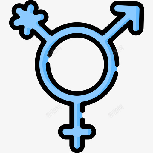 变性性别认同1线性颜色图标svg_新图网 https://ixintu.com 变性 性别 线性 认同 颜色