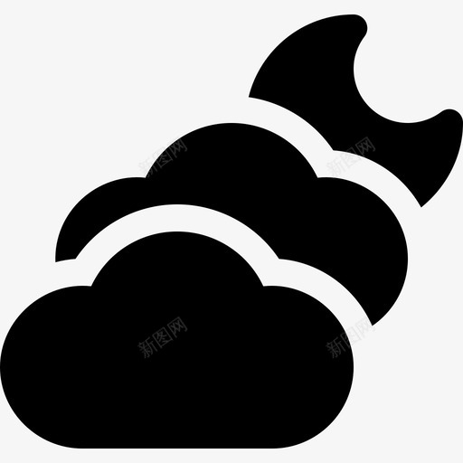 多云天气207充满图标svg_新图网 https://ixintu.com 充满 多云 天气