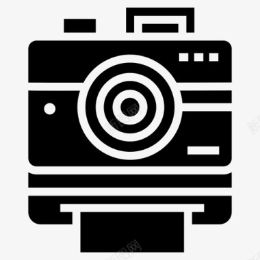 即时摄影相机摄录机即时摄影机图标图标