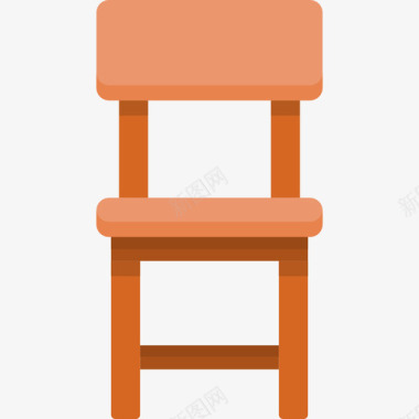 椅子家用器具16扁平图标图标