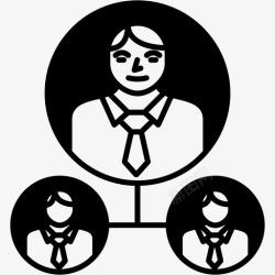 稳固结构层级ceo人力资源图标高清图片