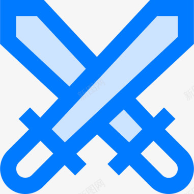 武器国际象棋7蓝色图标图标