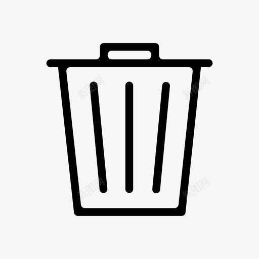 垃圾桶清洁容器图标svg_新图网 https://ixintu.com 位置 删除 垃圾桶 容器 工具 清洁