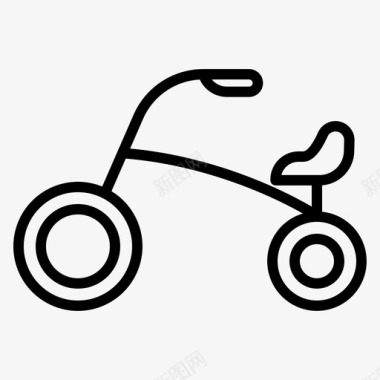 自行车婴儿孩子图标图标
