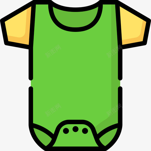 婴儿服装85岁婴儿线性颜色图标svg_新图网 https://ixintu.com 85岁 婴儿 服装 线性 颜色