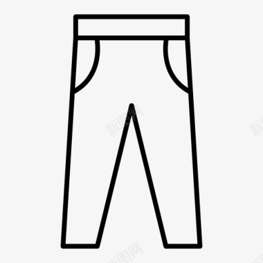 牛仔裤布料裤子图标图标