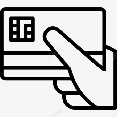 非接触式非接触式卡电子商务图标图标