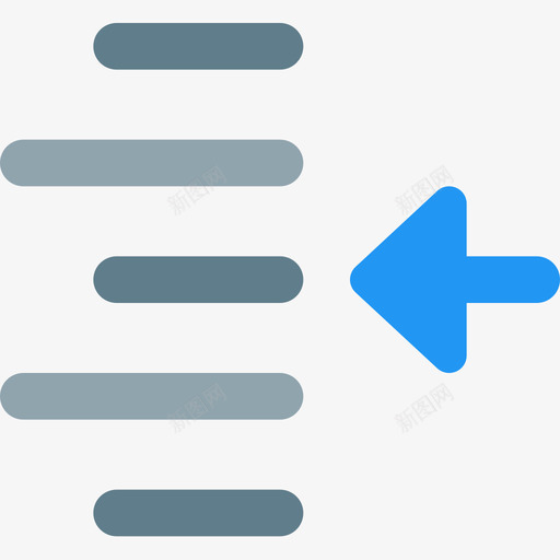 缩进对齐和第4段平直图标svg_新图网 https://ixintu.com 4段 对齐 平直 缩进