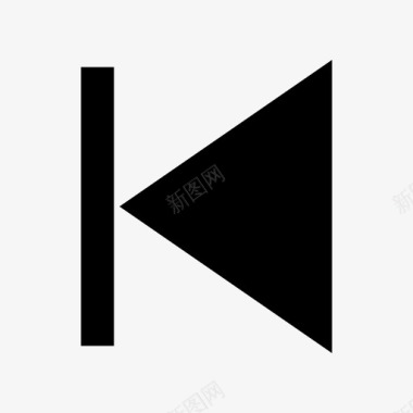 向后缓慢图标图标