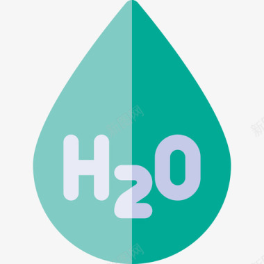 H2o化学28扁平图标图标