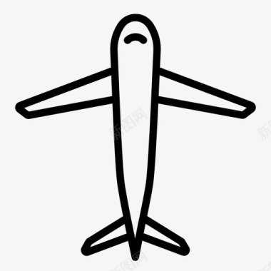 飞机运输130轮廓图标图标
