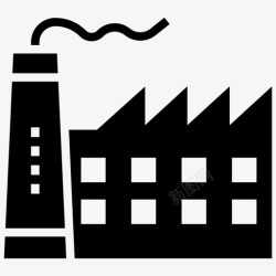 环保工厂发电机组电力工业环保工厂图标高清图片