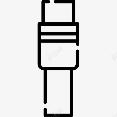 同轴电视30线性图标图标