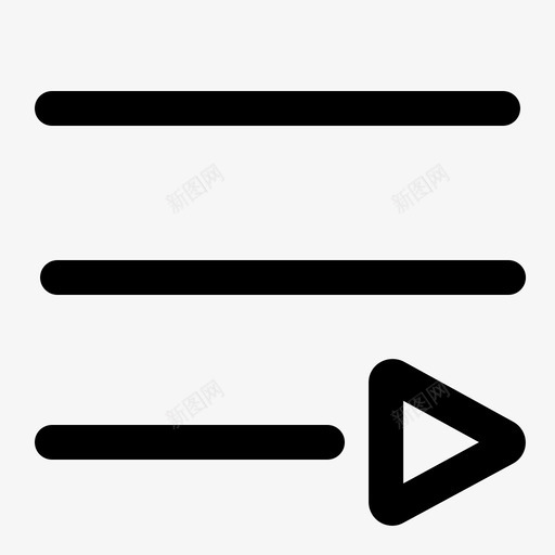 音乐列表媒体播放图标svg_新图网 https://ixintu.com 列表 媒体 播放 播放器 用户界面 集合 音乐