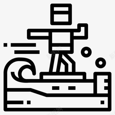 骑XTreme线性图标图标
