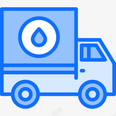 卡车水管工14蓝色图标图标