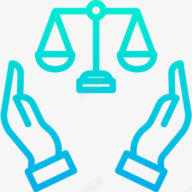 法律法律和犯罪5梯度图标图标